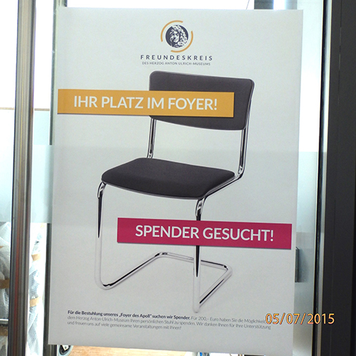 Ihr Platz im Foyer! - Spender gesucht!