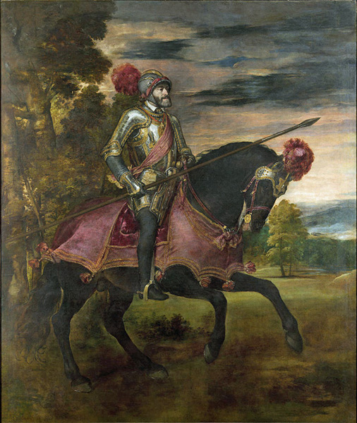 Tizian:  „Kaiser Karl V.“ im Museo del Prado, Madrid