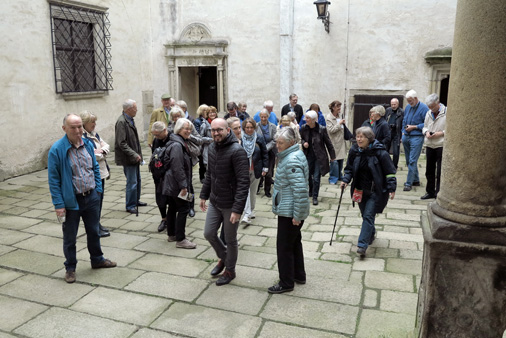 Im Innenhof des Schlosses in Telc