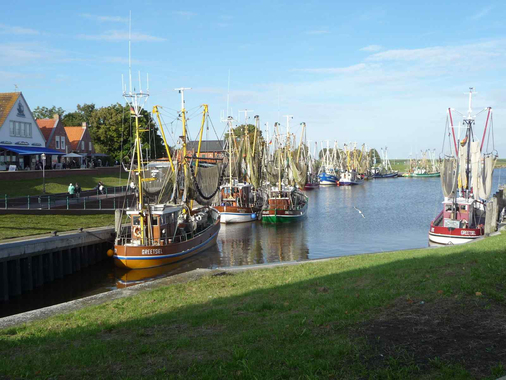 Blick auf den Hafen von Greetsiel